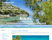 Tablet Screenshot of nikiti-accommodation.gr